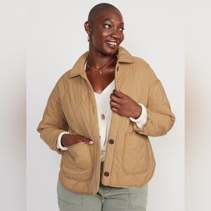Old Navy Oversized Quilted Utility Jacket for Women